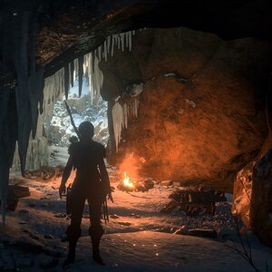 Ice Cave Campfire