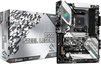 Asrock B550 Motherboard, Supports 3rd Gen AMD4 Ryzen, PCIe 4.0, B550 STEEL LEGEND